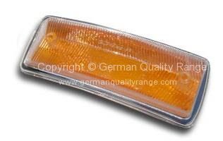 German quality orange indicator lens with OEM marking & Chrome trim Right - OEM PART NO: 211853142J